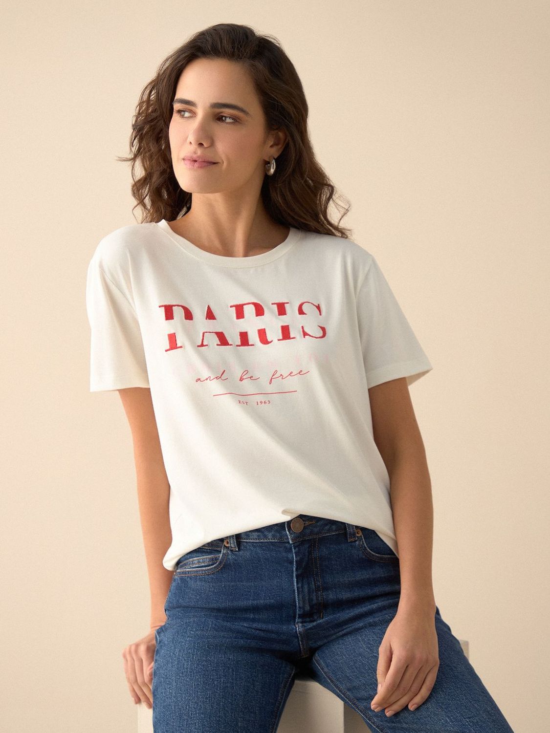 Camiseta Mujer Esprit Paris Graphic