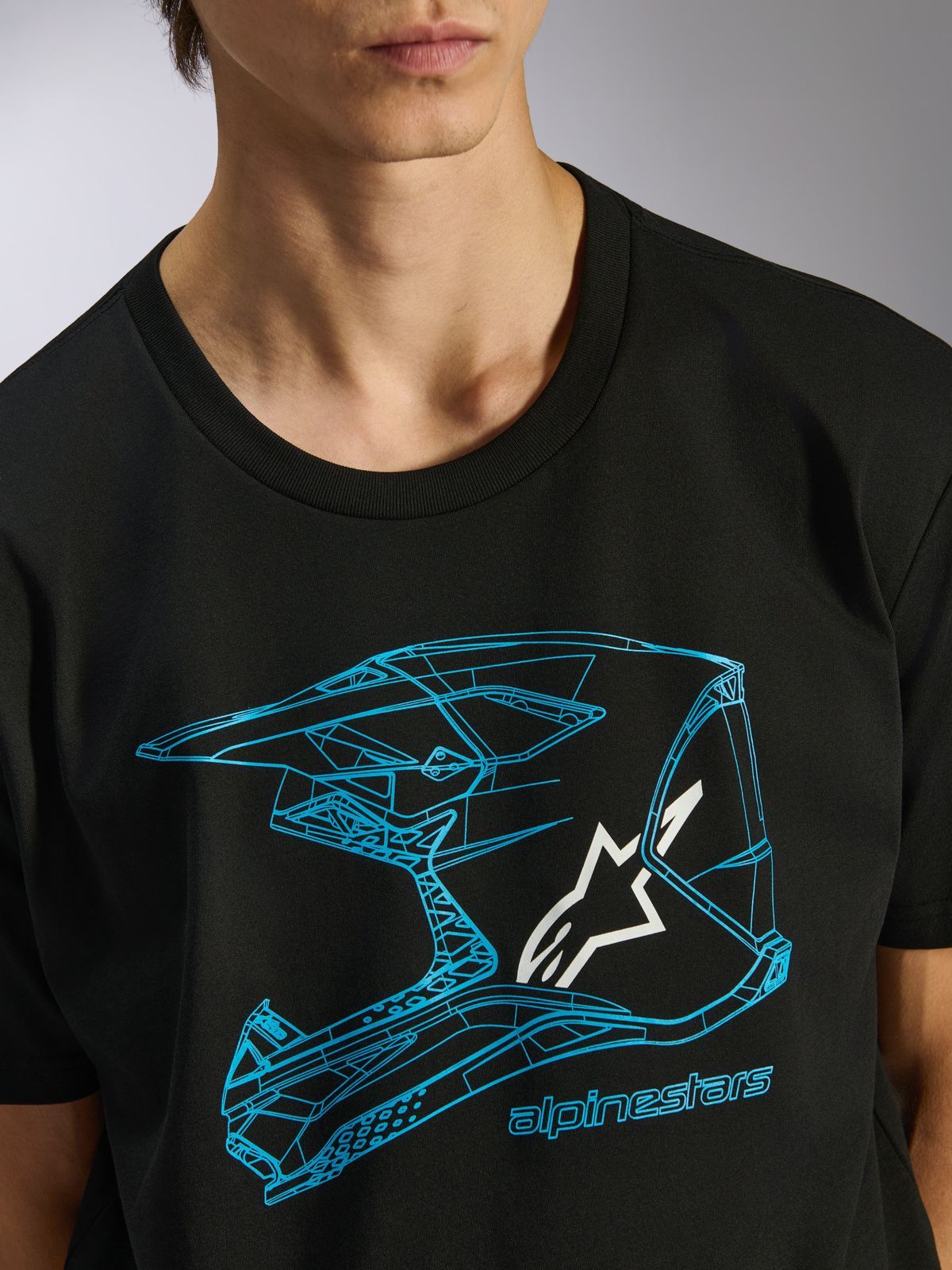 Camiseta Hombre Alpinestars MX Helmet CSF