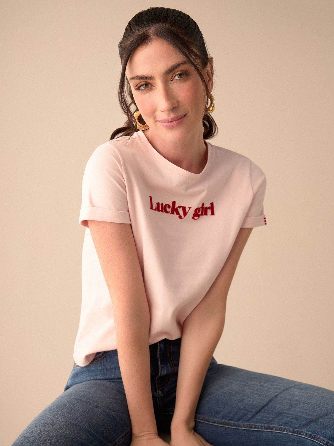 Camiseta Mujer Esprit Lucky Girl