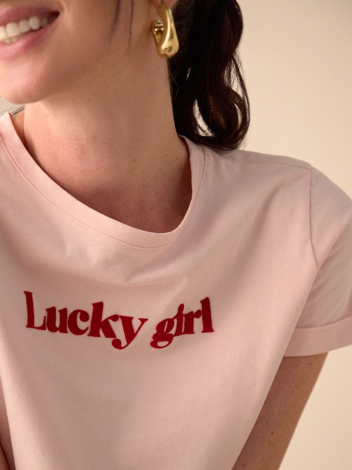 Camiseta Mujer Esprit Lucky Girl