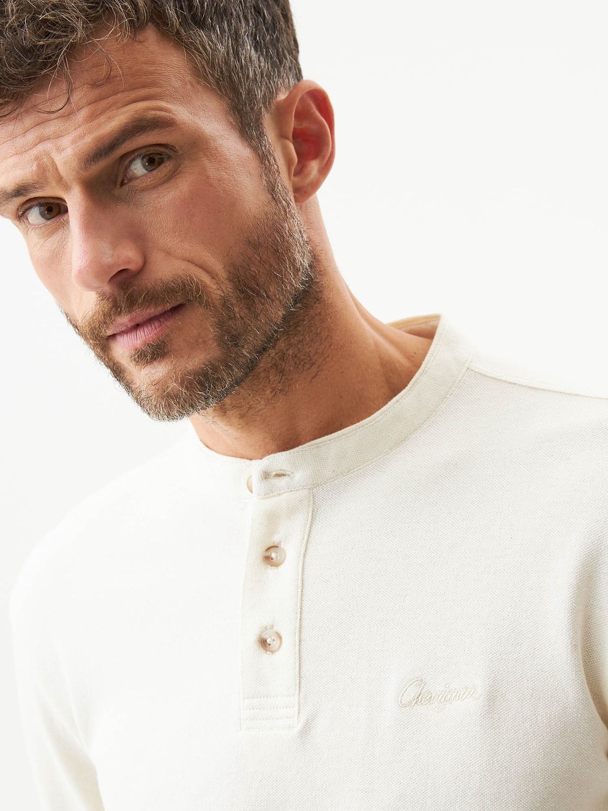 Polo Hombre Chevignon Lino Cuello Neru