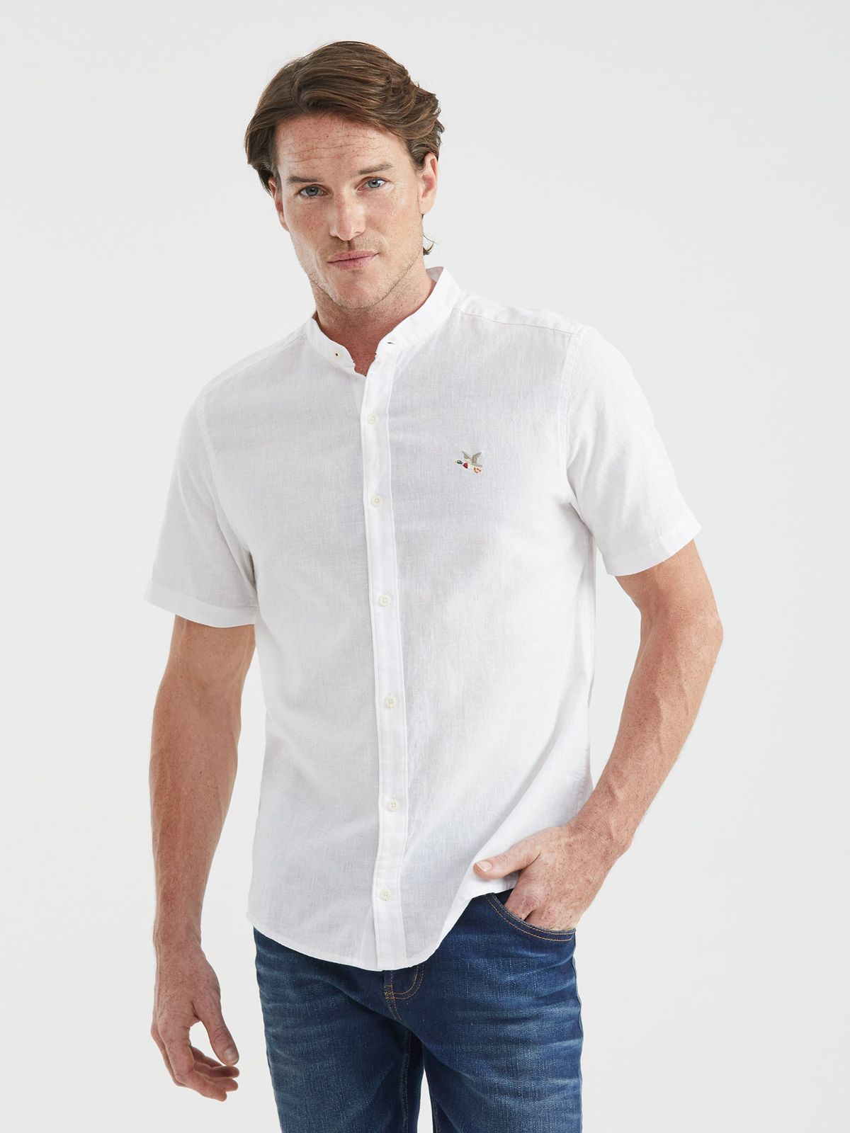 Camisa Hombre Chevignon Cuello Neru Slim