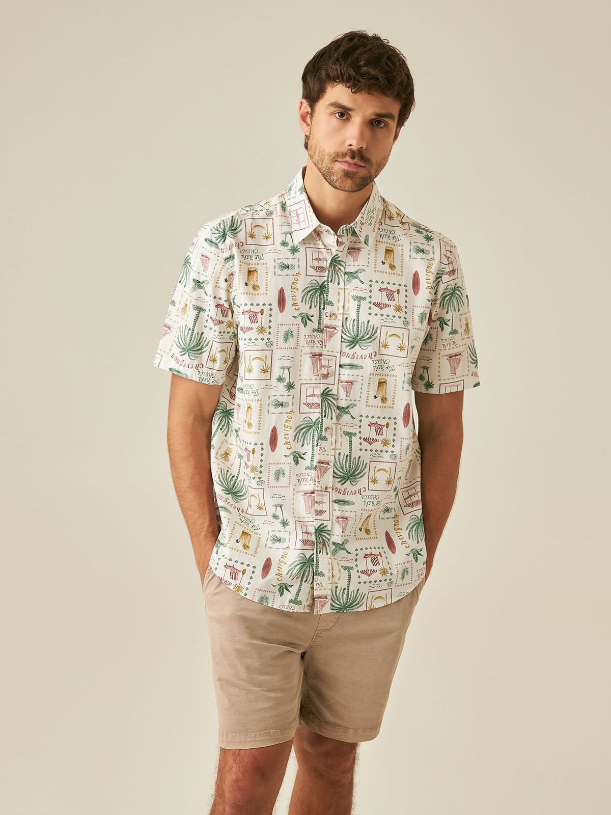 Camisa Hombre Chevignon Stamp Resort