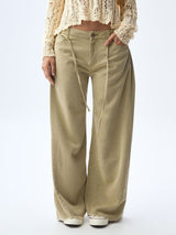 Jean Mujer Americanino Amplio Con Pinzas