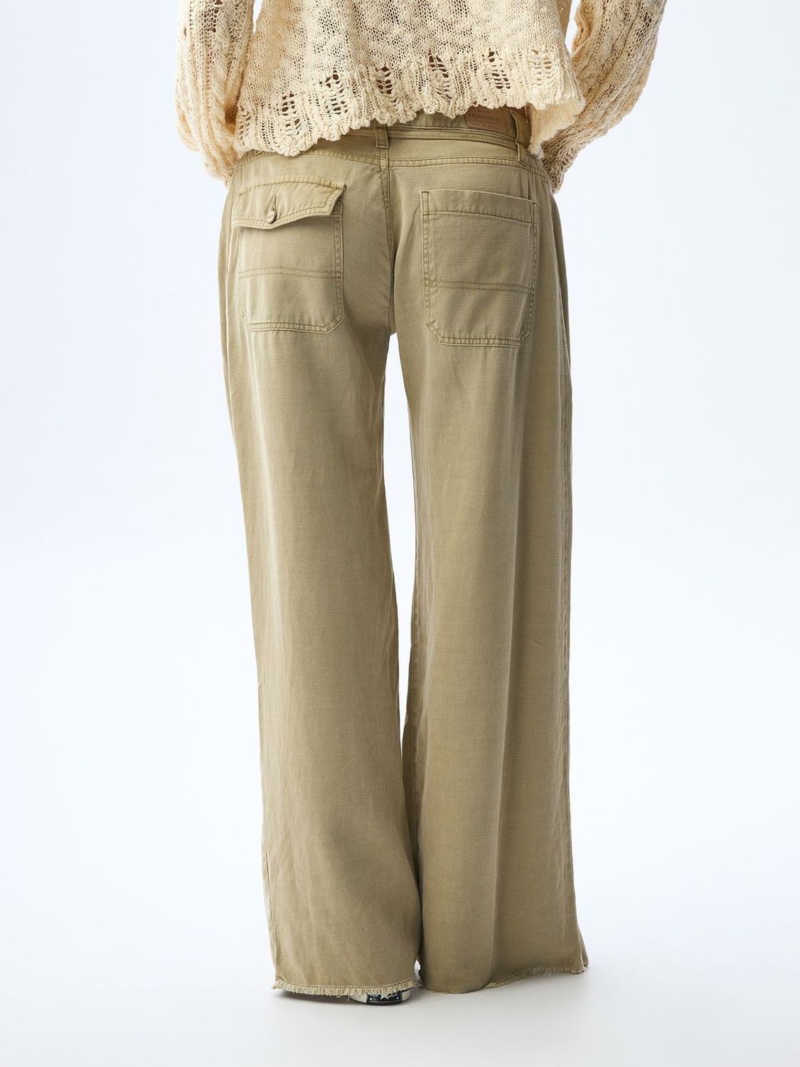 Jean Mujer Americanino Amplio Con Pinzas