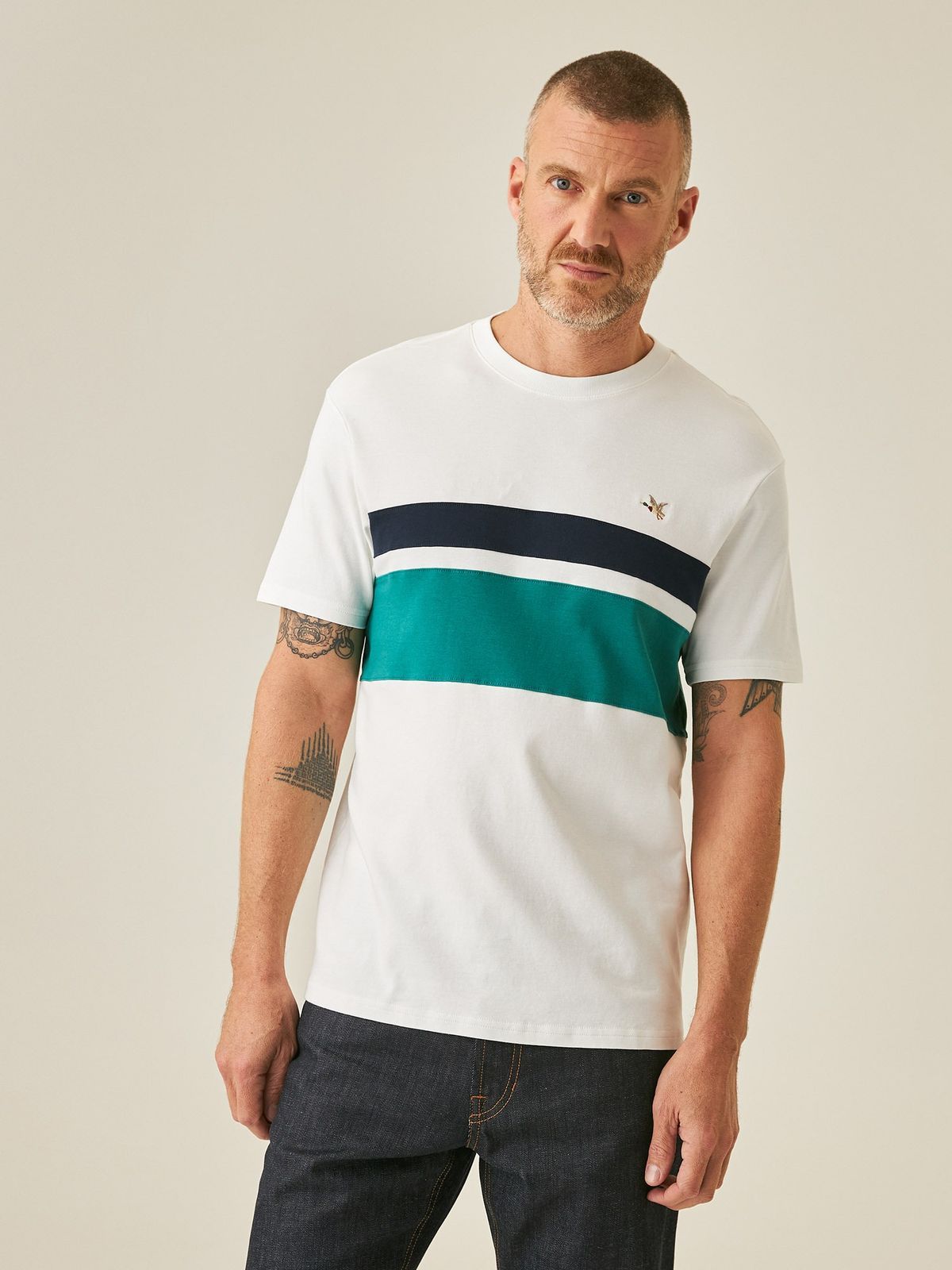 Camiseta Hombre Chevignon Colorblock Slim Fit