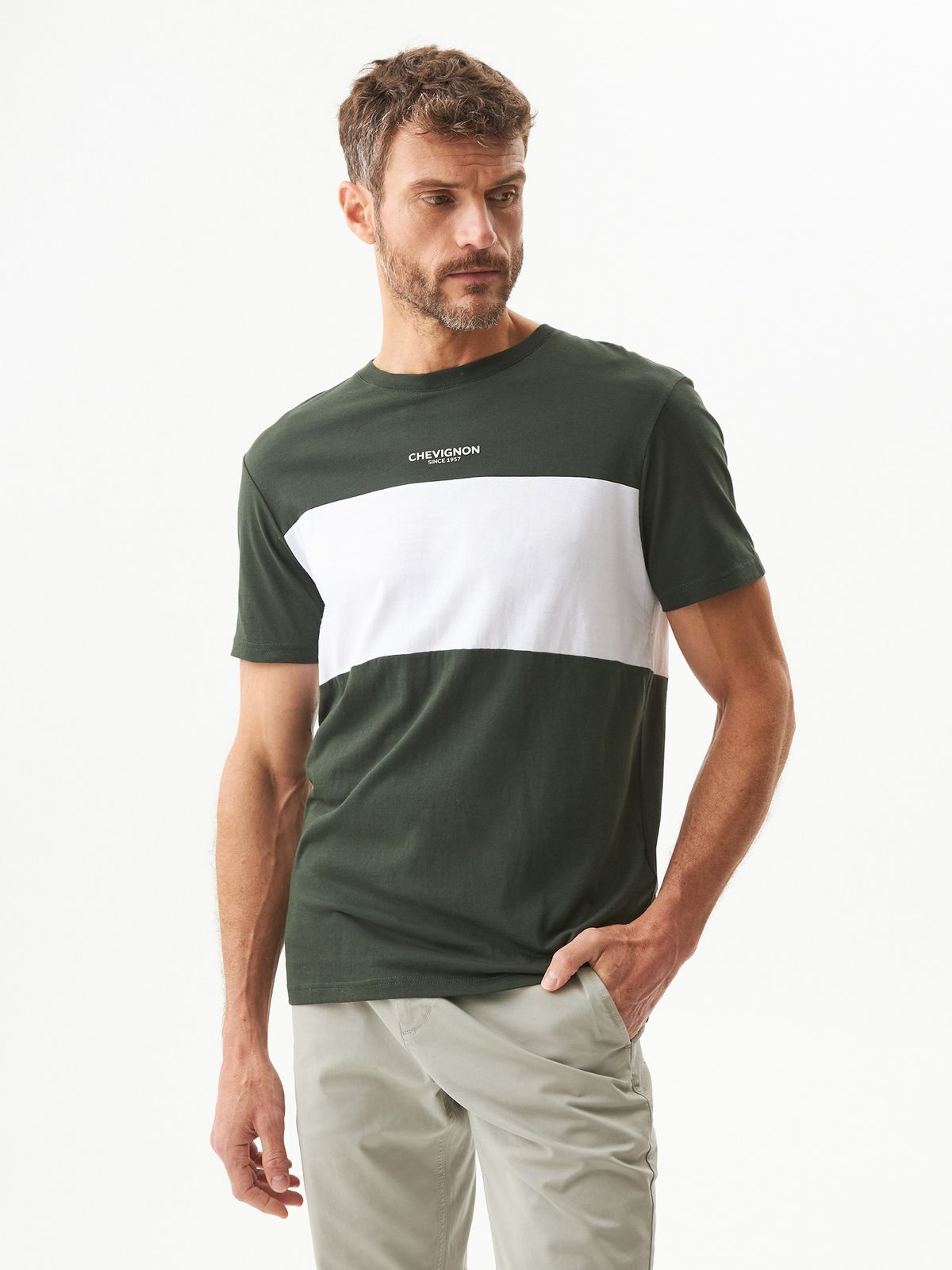 Camiseta Hombre Chevignon Block Contrast