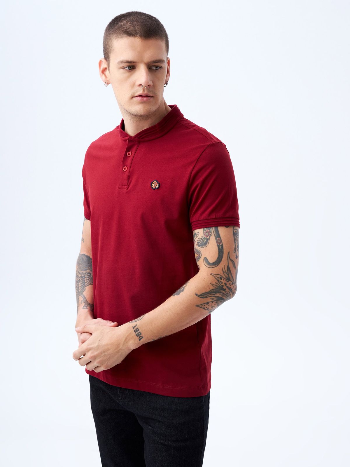 Polo Hombre Americanino Slim Cuello Neru