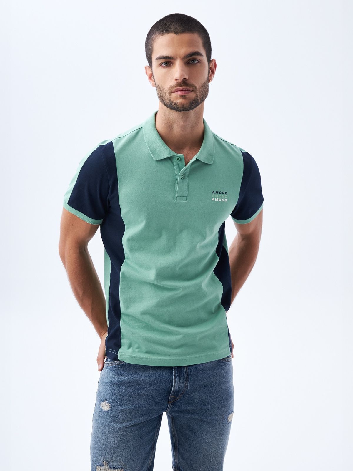 Polo Hombre Americanino Colorblock Slim