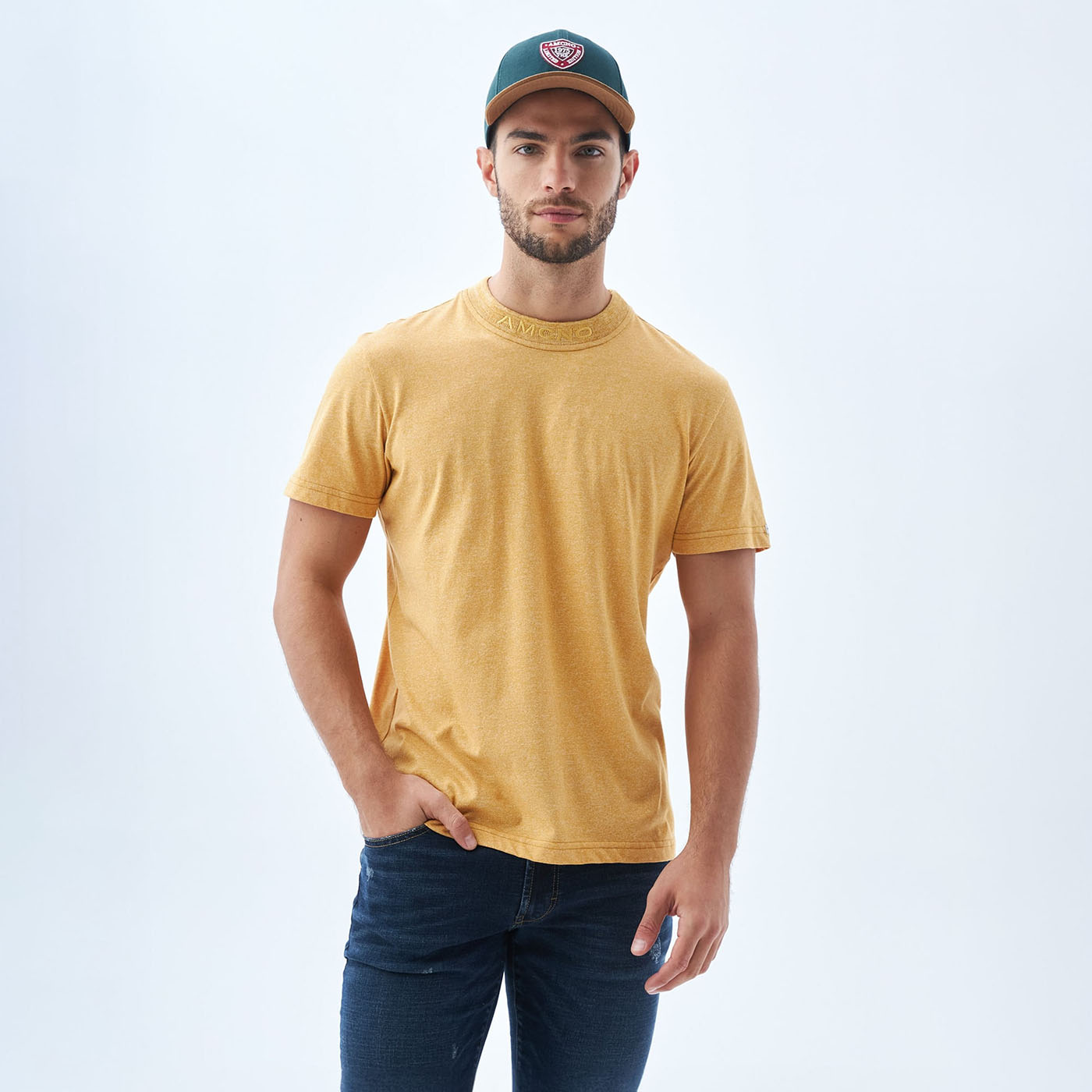 Camiseta Hombre Americanino Mini Logo AMCNO Slim Fit