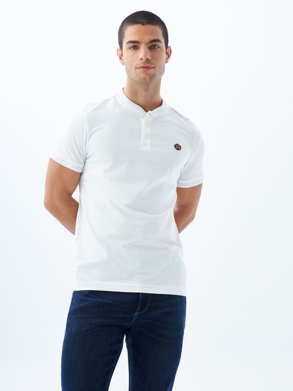 Polo Hombre Americanino Slim Cuello Neru