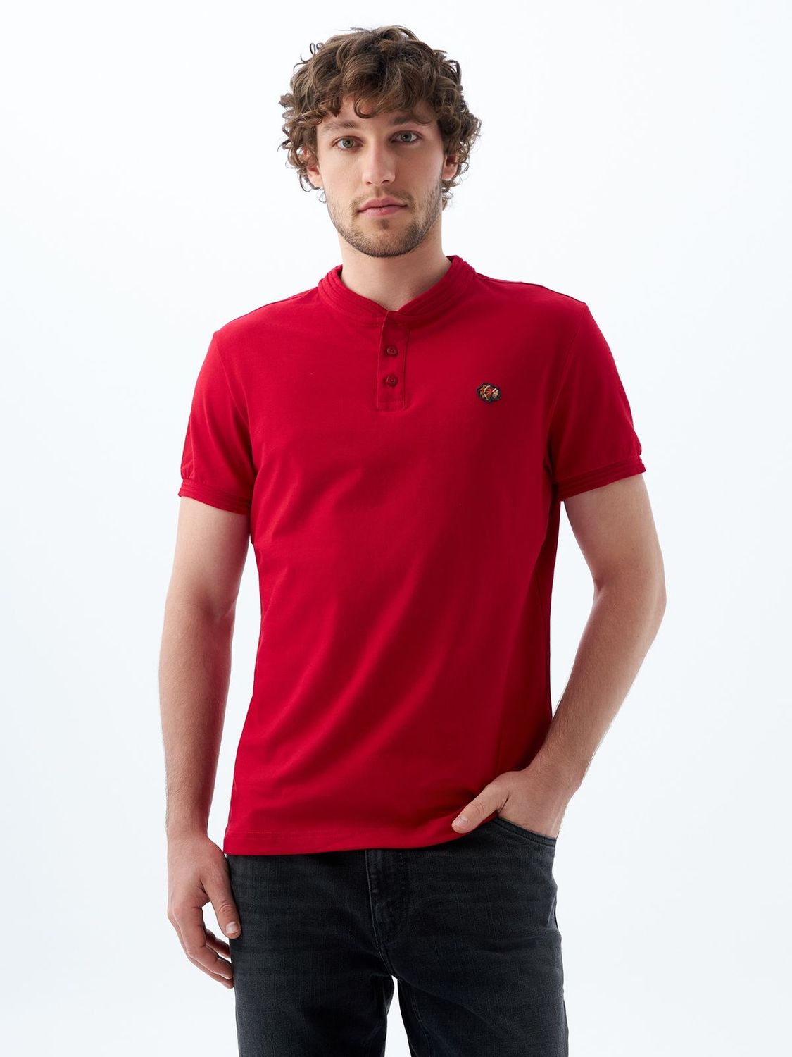 Polo Hombre Americanino Slim Cuello Neru