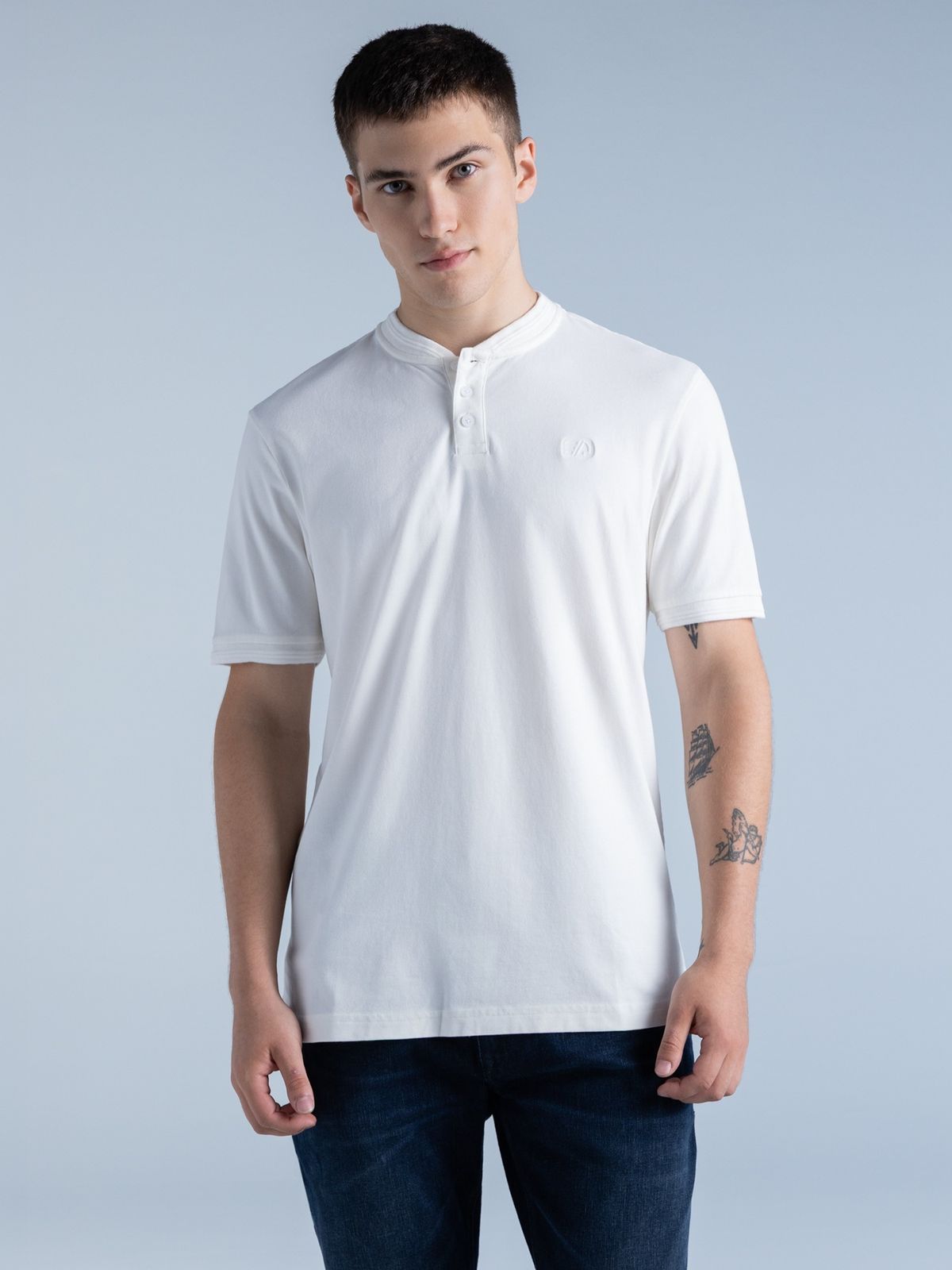 Polo Hombre Americanino Slim Cuello Neru