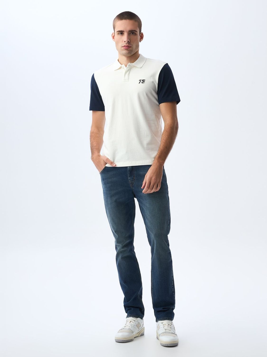 Polo Hombre Americanino Bloques Slim