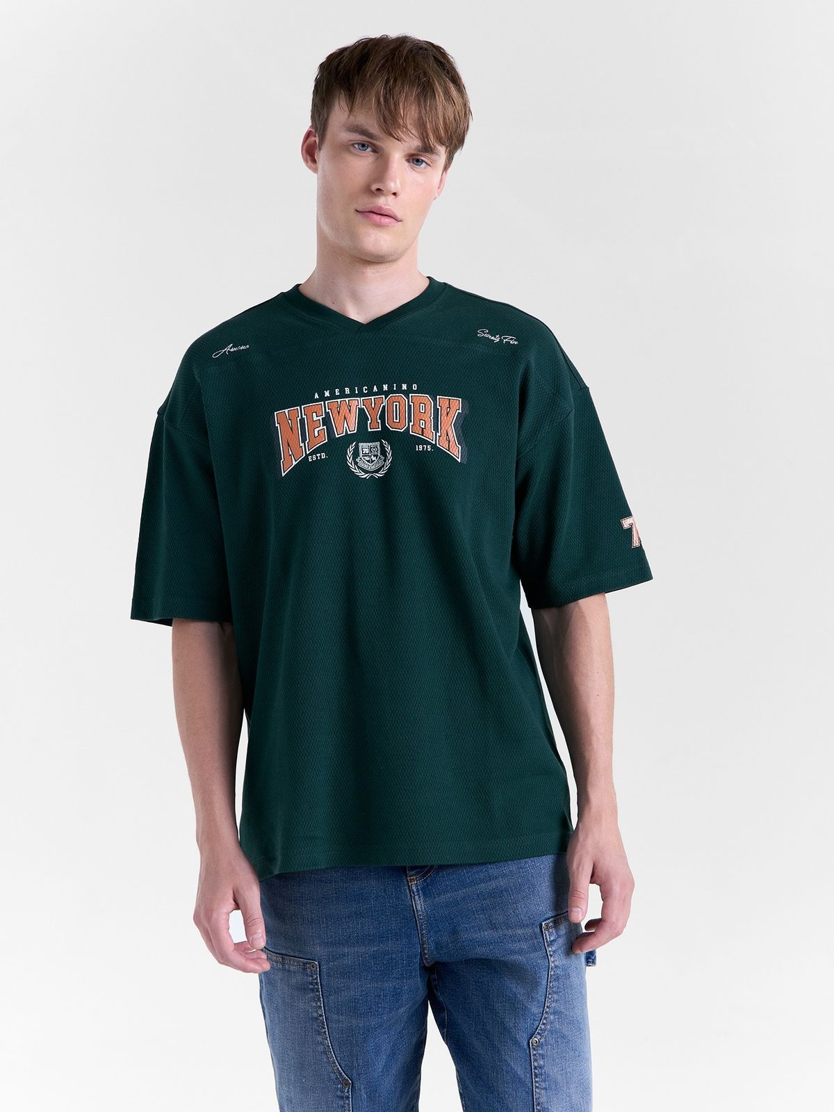 Camiseta Hombre Americanino New York Oversize Fit