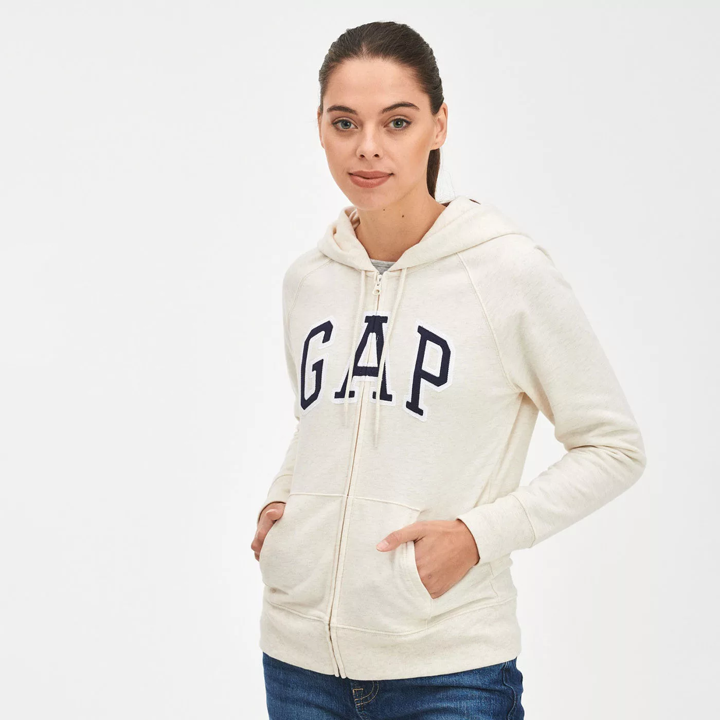 Buzo Mujer Gap Logo Con Capota Y Cierre – BROTH3RS
